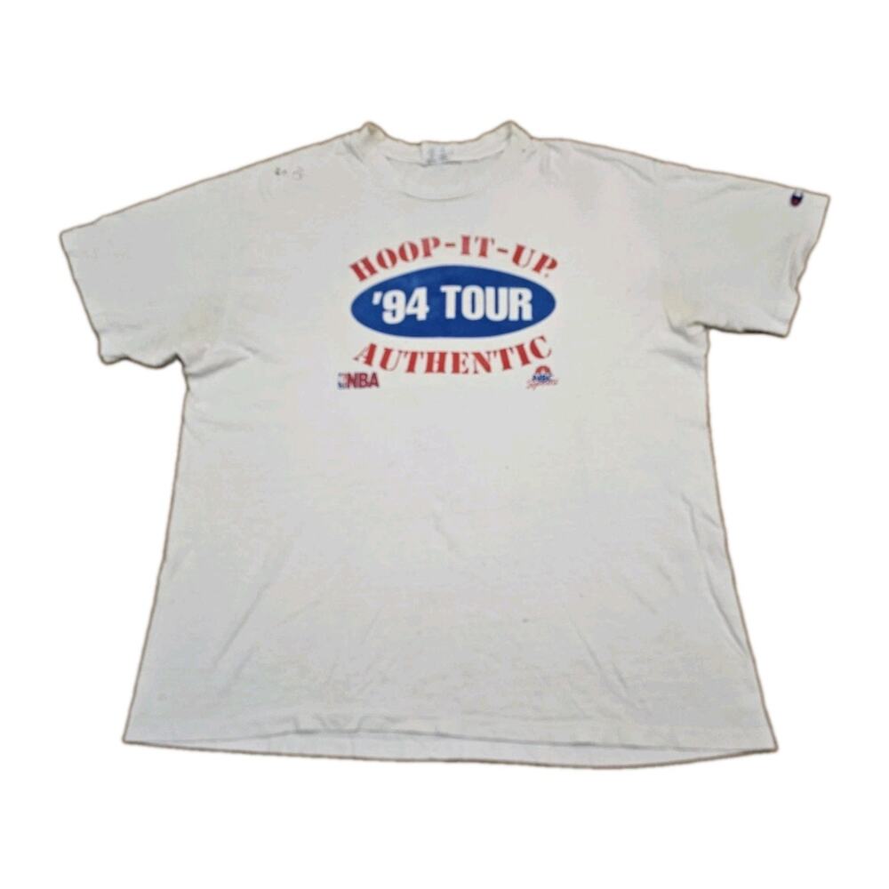 Vintage 90s Basketball NBA 1994 Hoop It Up Tour Short Sleeve T-Shirt XL